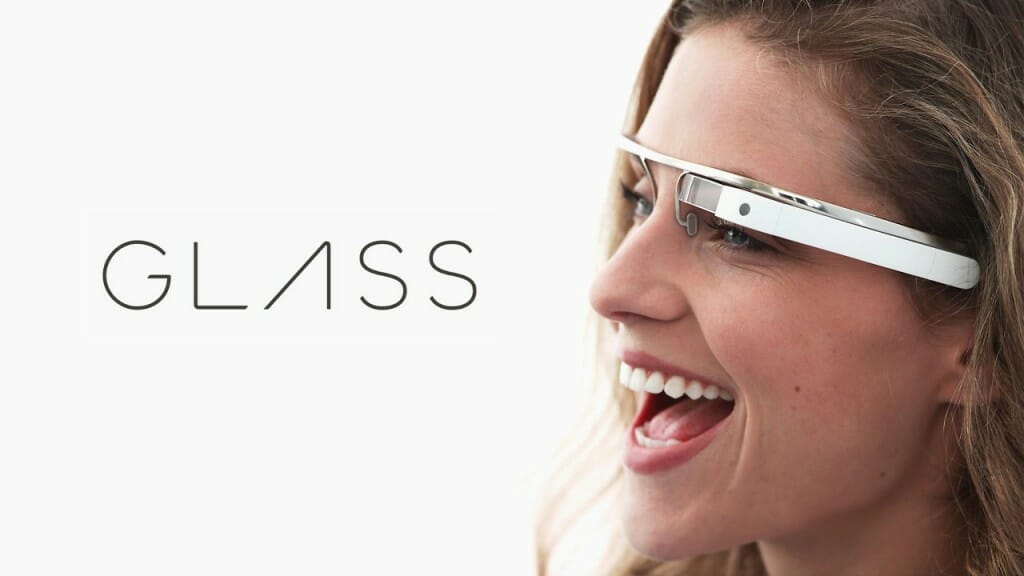 Woman with Google Glass